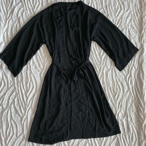 Long Black Kimono